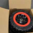 2 Pack 25CM/9.8'' PU Solid EVA Foam Tire for Power Wheels,1.2CM/0.47in Aperture Front/Rear Gator Alligator Wheel for Car/SUV/UTV/ATV Ride On Car Replacement Tires Upgrade,Free Coupler (9.8in tires)