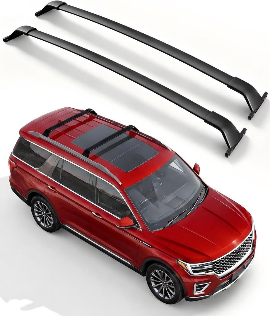 300lbs Roof Rack Cross Bars for Ford Expedition/Max 2018-2026 & for Lincoln Navigator 2018-2024 (not for 2025),Aluminum Rooftop Crossbars Cargo Carrier Luggage Kayak Bike Snowboard