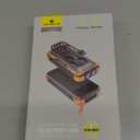 Solar Charger Power Bank, 40000mAh Portable Charger PD 20W Fast Charging Solar Power Bank Built in 4 Cables and USB-C in/Output, Camping Essentials External Battery Pack with Flashlights