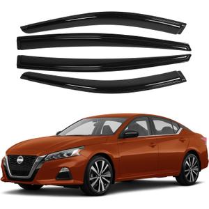 Canvcle Altima Rain Guards - Window Visors for Nissan Altima 2019-2025 2026,Outside-Mount Tape-On Side Window Wind Deflectors for Altima Accessories,Vent Visors Shades Rainproof 4PCS