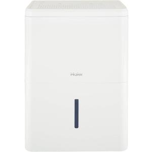 Haier 35 Pint Portable Dehumidifier, Perfect for Bedroom, Basement & Garage, For High Humidity or Very Damp Areas, Empty Bucket Alarm, Clean Filter Alert & LED Digital Controls, Energy Star, White