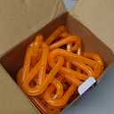 YOUNGAR Halloween Chain String Lights,13.7ft 175LED Battery/USB Operated Plastic Chain Light,Timer Memory with 8 Modes for Haunted House Indoor or Porch, Window, Party Outdoor Decorations (Orange)