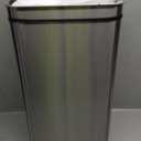 iTouchless 13 Gallon Kitchen Trash Can with Lid and Odor Filter, Motion Sensor Stainless Steel Rectangular Trashcan for Home Office Work Bedroom Living Room Garage Large Capacity Slim Wastebasket