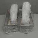 Havawish 4 Pcs Ice Storage Bin for Freezer with Lid and Flexible Scoop Set Plastic Ice Container with Lid Handle for Home Office Fridge Storage (12.4 x 5.91 x 3.94 Inches, Clear)