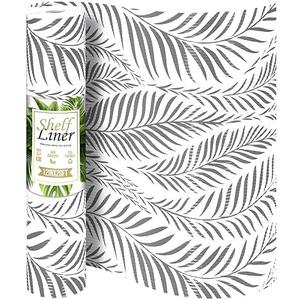 Jersow Cabinet Liner Non Adhesive Shelf Liner 12" X 20 Ft, Waterproof Drawer Paper Liner for Kitchen Cabinets/Refrigerator/Wire Shelving/Bathroom/Pantry-Heavy Duty, Easy to Trim, Durable(Grey)