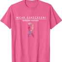 Wear Sunscreen T Shirt Melanoma Skin Cancer Awareness Shirt T-Shirt, S