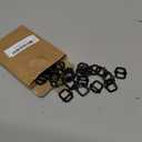 Uxcell Metal Roller Buckle, Adjustable Tri-Glides Slide Buckles Strap Belt Keeper with Movable Bar for Bag Purse Making
