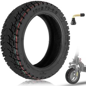 10x2.70-6.5 Inch Off Road Vacuum Tire, Fit for EVERCROSS H5/ A1, Hiboy Titan PRO, iScooter iX3, Kugookirin G3, Fit for 10x2.75-6.5 70/80-6.5 80/65-6.5 Original Tire