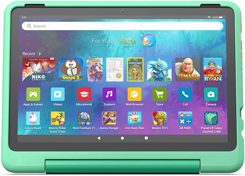 Amazon Kid-Friendly Case for Fire HD 10 tablet (Only compatible with 13th generation tablet, 2023 release) - Mint