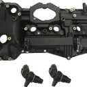 Left Engine Valve Cover Assembly Compatible with Hyundai Azera 2015-2017, Santa Fe 2013-2018, Kia Sorento 2014-2018, Sedona 2015-2018 3.3L Replace 22410-3CGC3