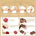 Charniol Set of 6 Puzzle Box Wooden Secret with Compartment 3D Brainteaser Lock Wood Brain Teaser Difficult Gifts Game for Adults and Teens, Styles