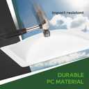 RVGUARD RV Skylight Replacement, 26" x 26" Outer Dimension Skylight Fits All Standard 22" x 22" Openings, RV Skylight for Camper Trailer Fifth Wheel Truck, UV Resistant, Impact Resistant, White