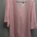 Cute Tops for Women Trendy Going Out Batwing Sleeve Floral Boho Tie Front Shirts Chiffon Blouses, XL