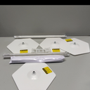 TEKXYZ Telescoping Balloon Stand Set of 4, 1.5ft to 7ft Free Adjustable Metal Balloon Column Stand for Party Decorations