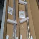 Warm Gold Disc Curtain Rods, 28-48 Inches Window Curtain Rod,Adjustable Room Darkening Drapery Rod with Aluminum Finials and Brackets,Wrap Around Design