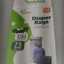 Pail Buddies Diaper Bags, 75 Count, Fresh Powder Scent, Compatible with Ubbi Diaper Pail, Made with Recycled Material, 13 Gallon Capacity, Strong and Durable