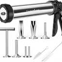 Beef Jerky Gun Kit - 2lb Stainless Steel Meat Gun for Homemade Beef Jerky and Sausages, Perfect Beef Jerky Maker and Jerky Kit