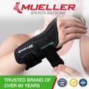 MUELLER Sports Medicine Green Fitted Wrist Brace for Men and Women, Wrist Pain Relief Support, Ideal for Carpal Tunnel, Tendonitis, Arthritis, Right Hand, Black, Small/Medium (Black, S)