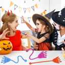24 Pack Halloween Sticky Hands Toys, Skeleton Hand Sticky Stretchy Toys for Kids Girls Boys Halloween Goodie Bags Stuffers Party Favors Treat Bag Gifts