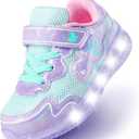 AMZKC ZKA1 Light Up Shoes for Unisex Toddler Size 13 to Little Kid Walking Running Tennis Casual Fashion Sport - Tamaño 10 Toddler - Color Zka7 Purple Light Up Shoes