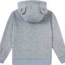 Vieille Baby Toddler Fleece Hooded Jacket Boys Girls Cute Bear Ear Zip Up Outerwear 1-5 Years (Gray)