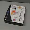 AboveTEK Retail Kiosk iPad Stand, 360 Rotating Commercial POS Tablet Stand, Fits 6"-13" (Screens) iPad mini Pro-Business Swivel Tablet Holder, for Store Office Reception Kitchen Desktop (White)