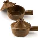 Maxdot 2 Set Egg Cooker Egg Microwave Cooker with Lid and Hollow Hand Ceramic Microwave Egg Poacher Cooker for Household Use and Food Preparation