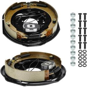 2Pcs 12" x 2" Electric Trailer Brake for 5,200lbs 6,000lbs 7,000lbs Left and Right