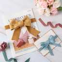 2 x Black Velvet Ribbon Double Faced, 1-1/2 Inch x 20Yd, Great for Christmas, Wedding Decoration, Gift Wrapping and Christmas Tree Ornaments (Black 1-1/2")