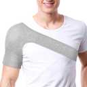 Ipetboom Shoulder Brace: Rotator Cuff Support Brace Wrap for Men and Women - Shoulder Compression Sleeve for Preventing Strains and Dislocation, M