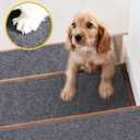 8" X 30" Peel and Stick Carpet Stair Treads for Wooden Steps, Reusable Washable Edging Stair Rugs, Runner Indoor Non-Slip Stair Mats for Kids Elders Pets (15 Pack)