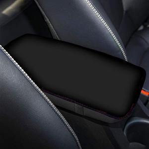 Jeiento Black Auto Center Console Lid Cover Protect Console Cover Armrest Pads Cushion Washable Car Armrest Seat Box Protector Universal Fit Soild Color
