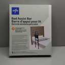 Medline Bed Assist Bar with Storage Pocket, Height Adjustable Bed Rail for Elderly Adults, Assistance for Getting In and Out of Bed at Home