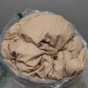 ROSGONIA Oversized King Comforter Taupe Brown, 3pcs(1 Boho Tan Comforter & 2 Pillowcases), Lightweight Oversized King Size Comforter Sets Soft Bedding