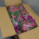 Dolicer 8 Pcs Look Real Artificial Flowers for Outdoors, Realistic Fake Artificial Hanging Flowers for Outdoors UV Resistant Silk Faux Hanging Plants Flowers for Porch Patio Garden (Purple+Fuchsia)