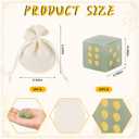 2 PCS Crystal Mahjong Dice Set with Custom – 15mm Easy-to-Read Acrylic Dice for Family Games & Parties, Includes 2 Dices + Velvet Bag for Mahjong Lovers, Birthdays & Holidays