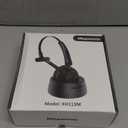 Mopchnic Bluetooth Headset, Wireless Headphone with AI Noise-Canceling Microphone On Ear Wireless Headset with USB Dongle for Computer Office (Black)