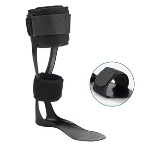Jewlri AFO Drop Foot Brace, Drop Foot Stabilizer, AFO Support for Walking, Lightweight, Trimmable, Polyethylene, fits Most Shoes Easily (Right, Medium) (Black, M)