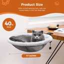 Cat Desk Bed for Remote Workers, Gamers, and Office Staff - 90 Foldable, Quality Sturdy Desk cat Bed for Indoor Cats, Comfortable Kitty Beds for Desk use, Supports up to 40lbs