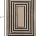 Lahome Enfys Modern Geometric Easy Jute Dining Room Rug, 5x7 Modern Rugs for Living Room Washable Kitchen Mat, Large Non Slip Farmhouse Indoor Outdoor Carpet for Bedroom Dorm RV