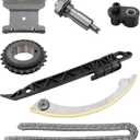 2.0 2.2 2.4 Engine Timing Chain Kit with Tensioner Crank Sprocket, Compatible with 2002-2017 Pontiac Buick GMC Saab Oldsmobile Chevrolet Saturn, Replaces# 9-4201SA 24449448 13104978