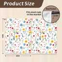 Kitchen Curtains (2 Pcs) Over Sink Cafe Basement Cortinas para Cocina Farmhouse Short Mini Curtain for Bathroom Window Spring Summer Elegant Country Rustic Modern Cute, 2636", White Floral