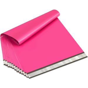 UCGOU Poly Mailers 24x24 Inch Hot Pink 50 Pack Extra Large Shipping Bags Strong Thick Mailing Envelopes Self Seal Adhesive Waterproof and Tear Proof Boutique Postal for Clothing Quilt and More