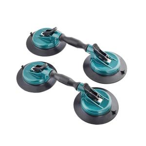 6.4" glass lifter Dual Cups, Heavy Duty Vacuum Plate with Adjustable Handle Glass Holder to Lift Large Glass/Auto Glass Windshield Installation/Tiles Mirrors Movingtal,