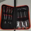 ARROW 7-Piece Hook and Pick Set with Storage Bag, Long & Mini Precision Pick Tool Set for Automotive Mechanic, O-Ring Removal Tool, Oil Seal, Gasket Puller, Hose Puller Picks