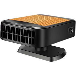 12V 200W Portable Car Heater, New 12V Car Heater - Plugs into Cigarette Lighter, 200W Fast Heating Car Defroster, 2 in 1 Heating & Cooling Fast Windshield Defrost Defogger