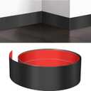 Stainless Steel Door Kick Plate, 4" x 118" Door Push Plate, Self Adhesive Kickplate for Bottom of Door, Kitchen Island, Cupboard, Cabinet (Brushed Black)