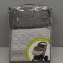 Tadpoles Quilted Stroller & Car Seat Cover - Light Grey | 27" x 20" x 2" | Made of 100% Super Soft Microfiber Polyester | Warm, Gentle & Durable | Ideal for Use as a Stroller Cover & Car Seat Cover