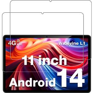 [2 Pack] Screen Protector for DOOGEE T30E 11 Inch Tablet Android 14 Tablets,Tempered Glass Film Compatible with T30E 11 Inch 2024 Anti- Scratch Sensitive Dropproof Screen Protector