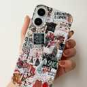 Aesthetic Winter Christmas Collage Phone Case for iPhone 16, Trendy Cool Christmas Phone Case for iPhone 16